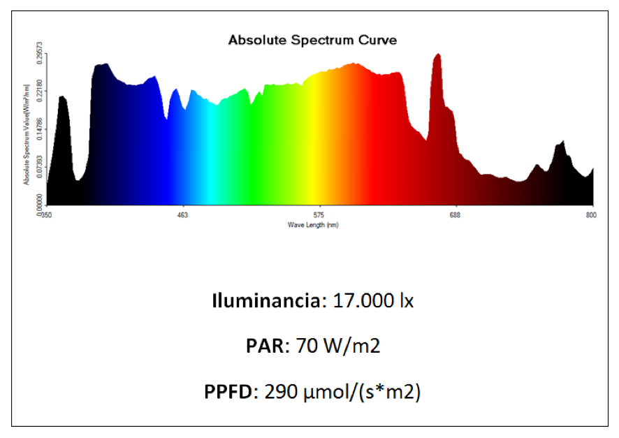 ESPECTRO AMPOLLETA HM PIRANHA EDISON 250W