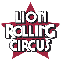 lion rolling circus logo